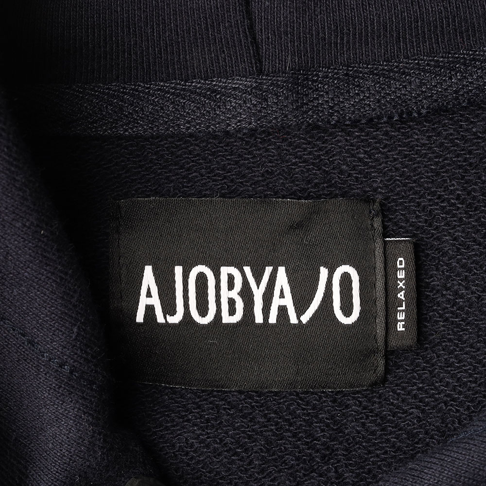 (새상품) 아조바이아조 네이비 로고 후드 티셔츠 이미지 5