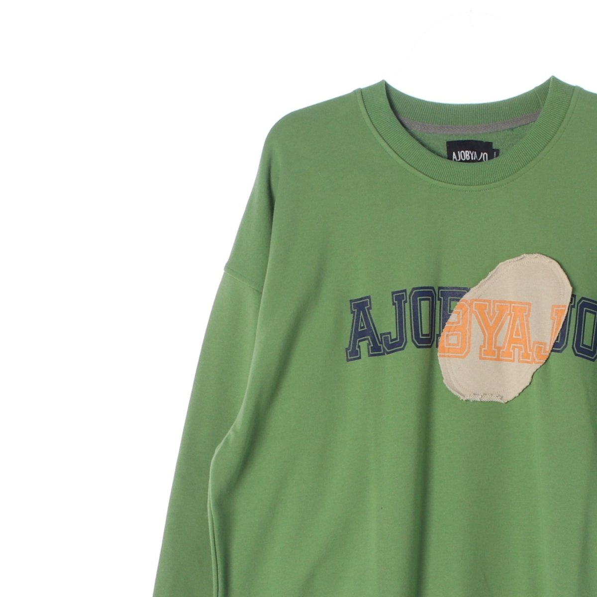 (새상품)아조바이아조 그린 로고 패치 맨투맨 스웨트셔츠 이미지 2