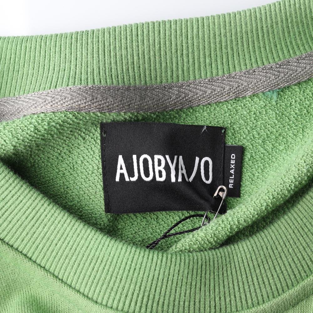 (새상품)아조바이아조 그린 로고 패치 맨투맨 스웨트셔츠 이미지 5
