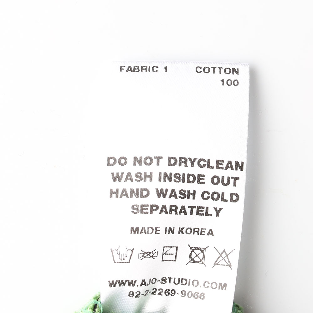 (새상품) 아조바이아조 그린 로고 패치 맨투맨 스웨트셔츠 이미지 6