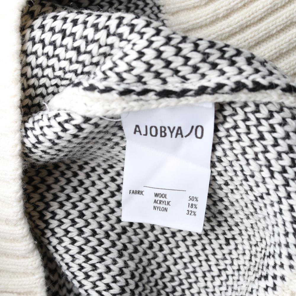 (새상품) 아조바이아조 화이트 슬로건 울니트 스웨터 이미지 6