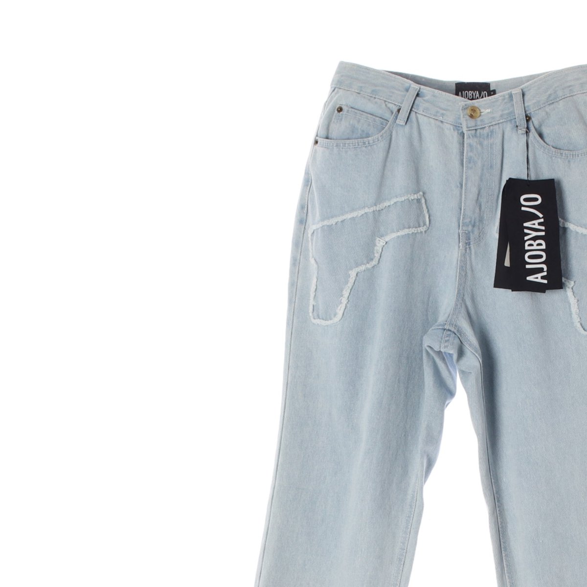 아조바이아조 건 워시드 연청 데님 청바지 이미지 2