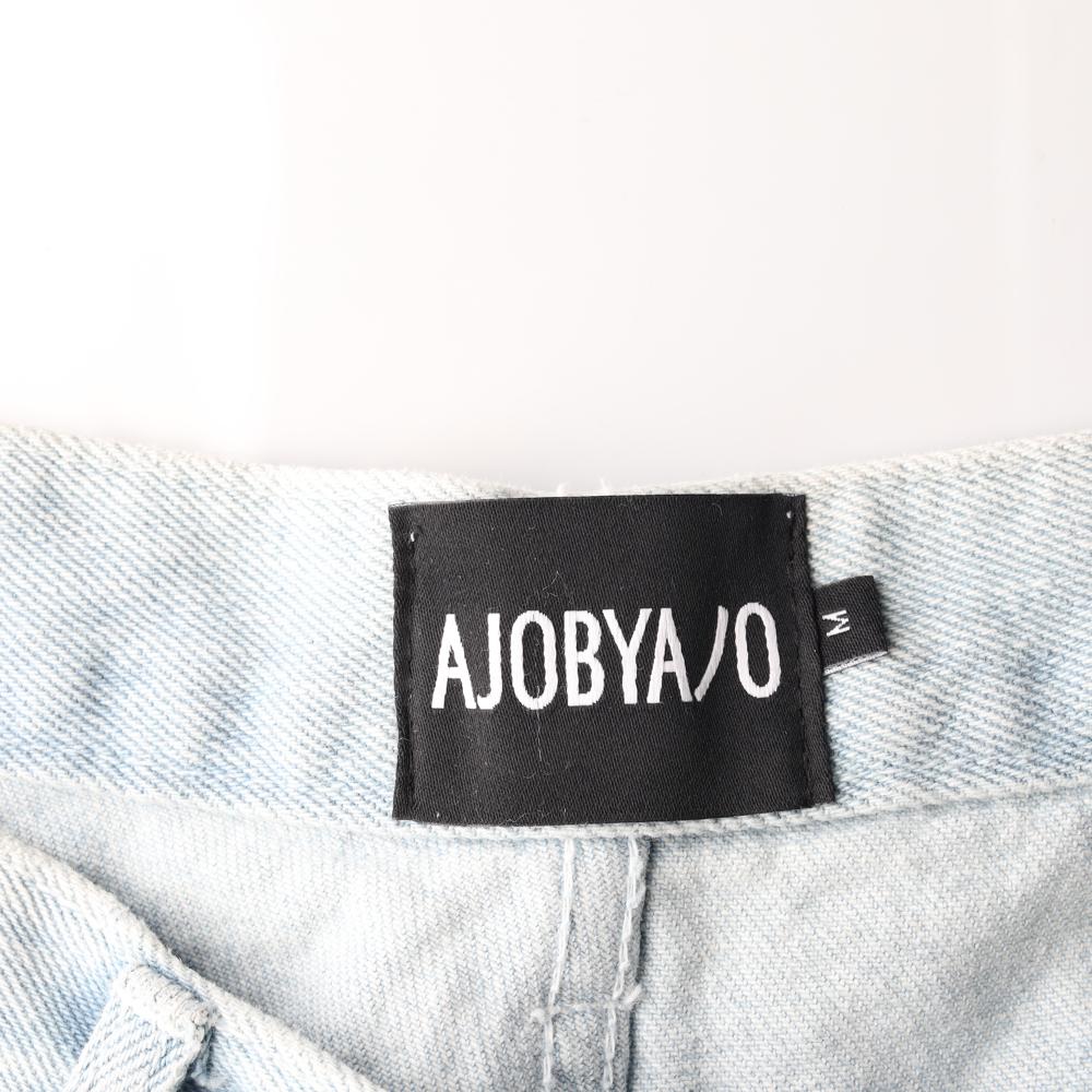 아조바이아조 건 워시드 연청 데님 청바지 이미지 5