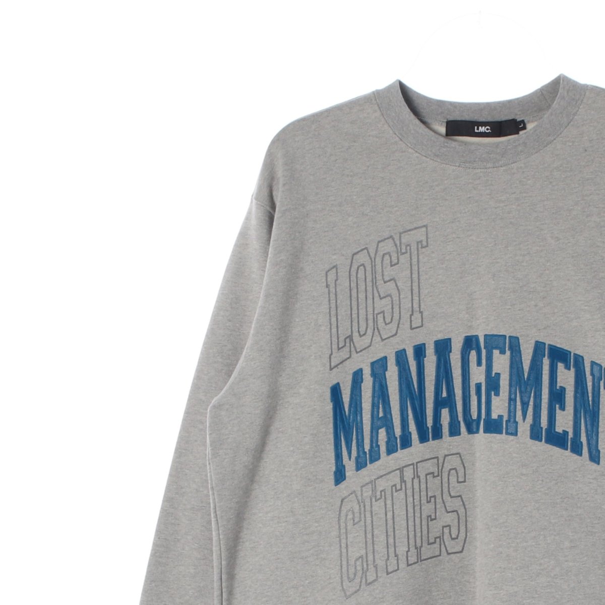 LMC엘엠씨 그레이 기모 프린팅 맨투맨 스웨트셔츠 이미지 2