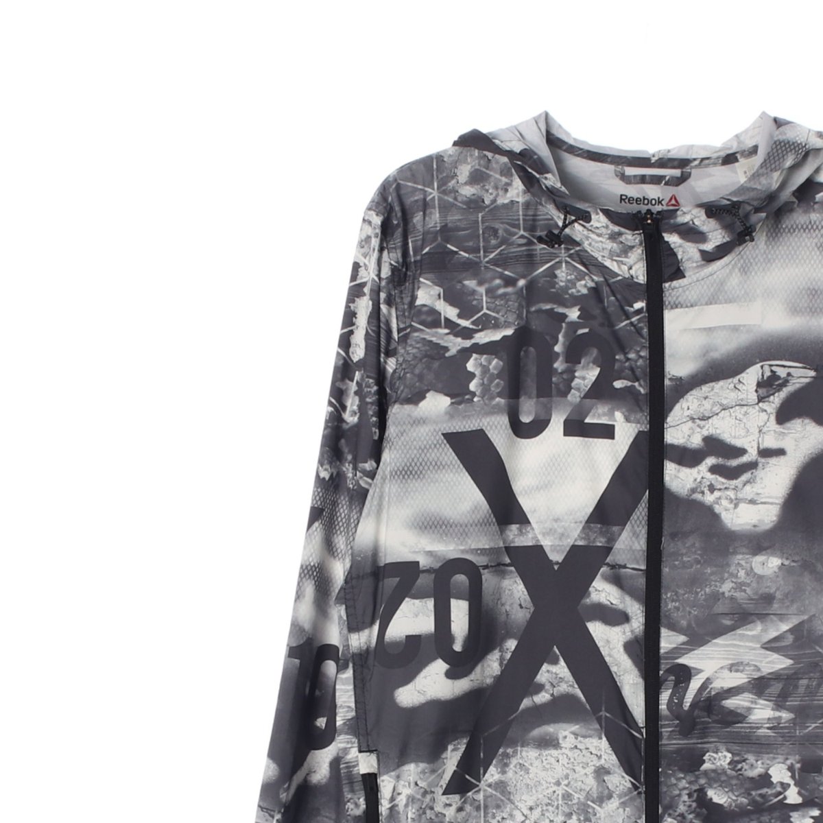 리복 프린팅 바람막이 후드집업재킷 이미지 2