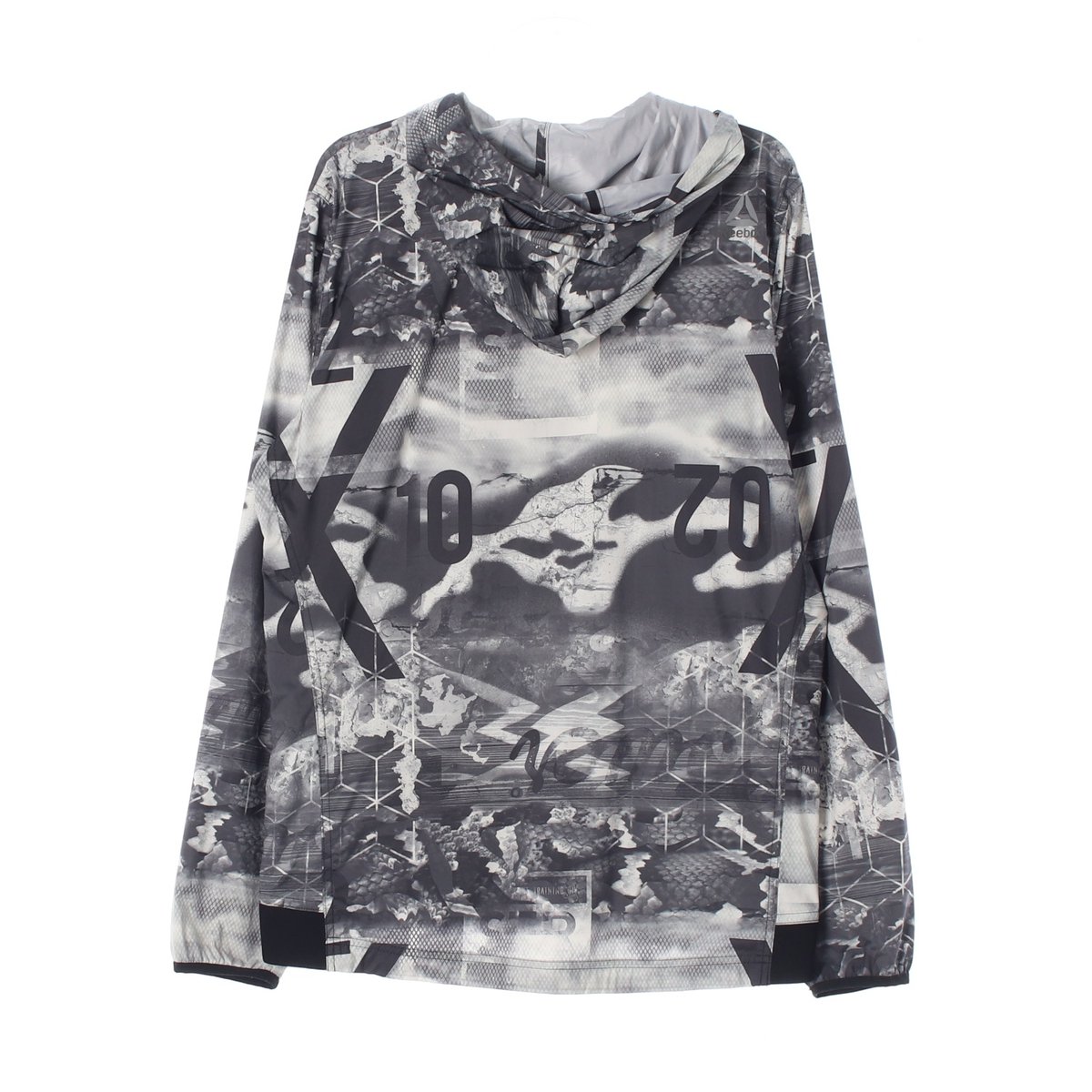 리복 프린팅 바람막이 후드집업재킷 이미지 4