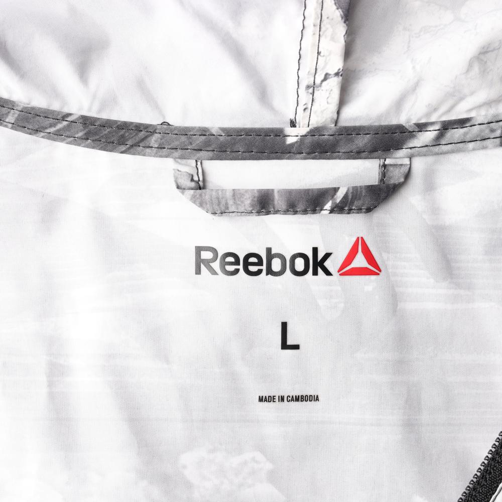 리복 프린팅 바람막이 후드집업재킷 이미지 5