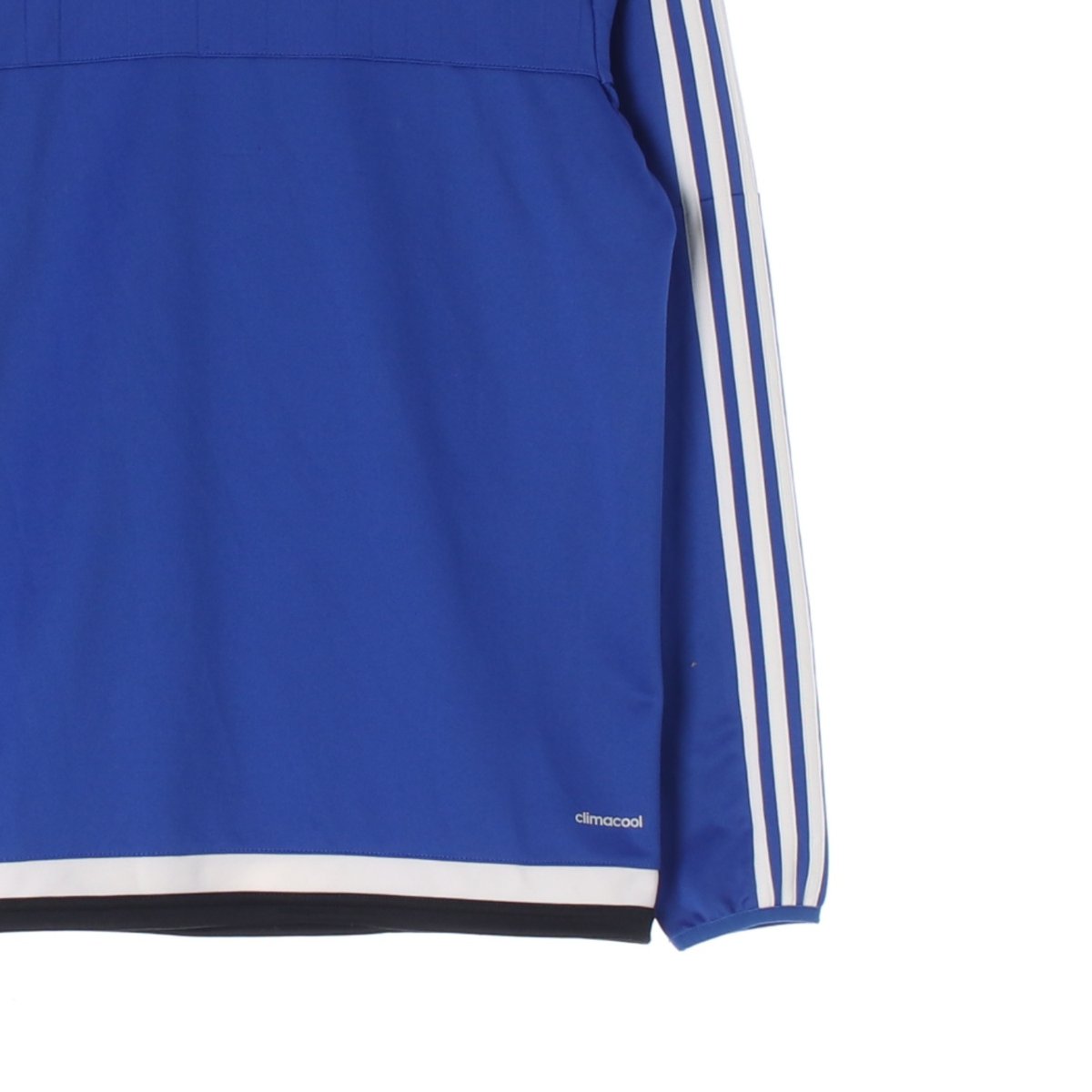 아디다스 블루 지퍼 모크넥 삼선 기능성 긴팔 티셔츠 이미지 3