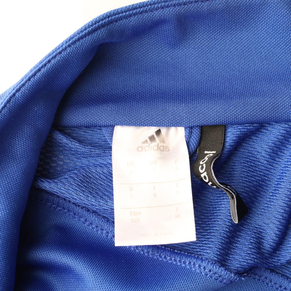아디다스 블루 지퍼 모크넥 삼선 기능성 긴팔 티셔츠 이미지 5
