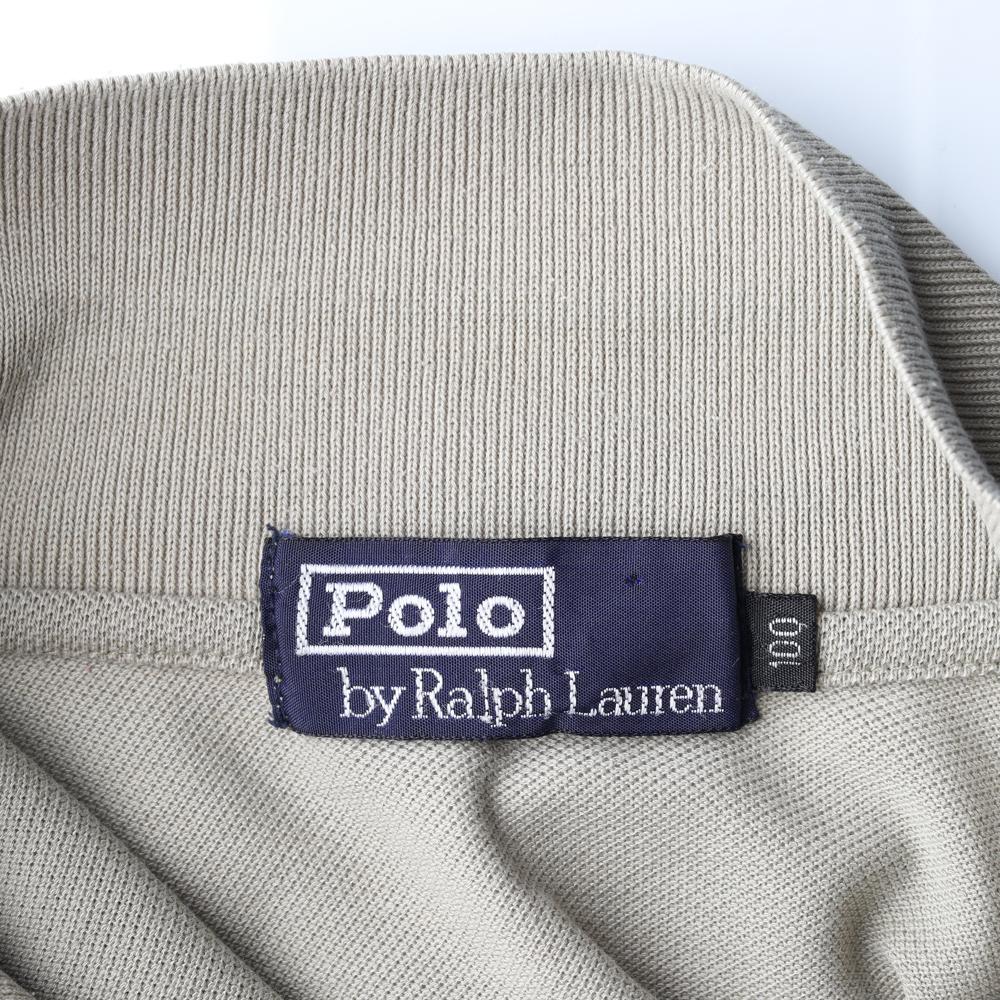 폴로 랄프 로렌 카키베이지 긴팔 카라 폴로 티셔츠 이미지 5
