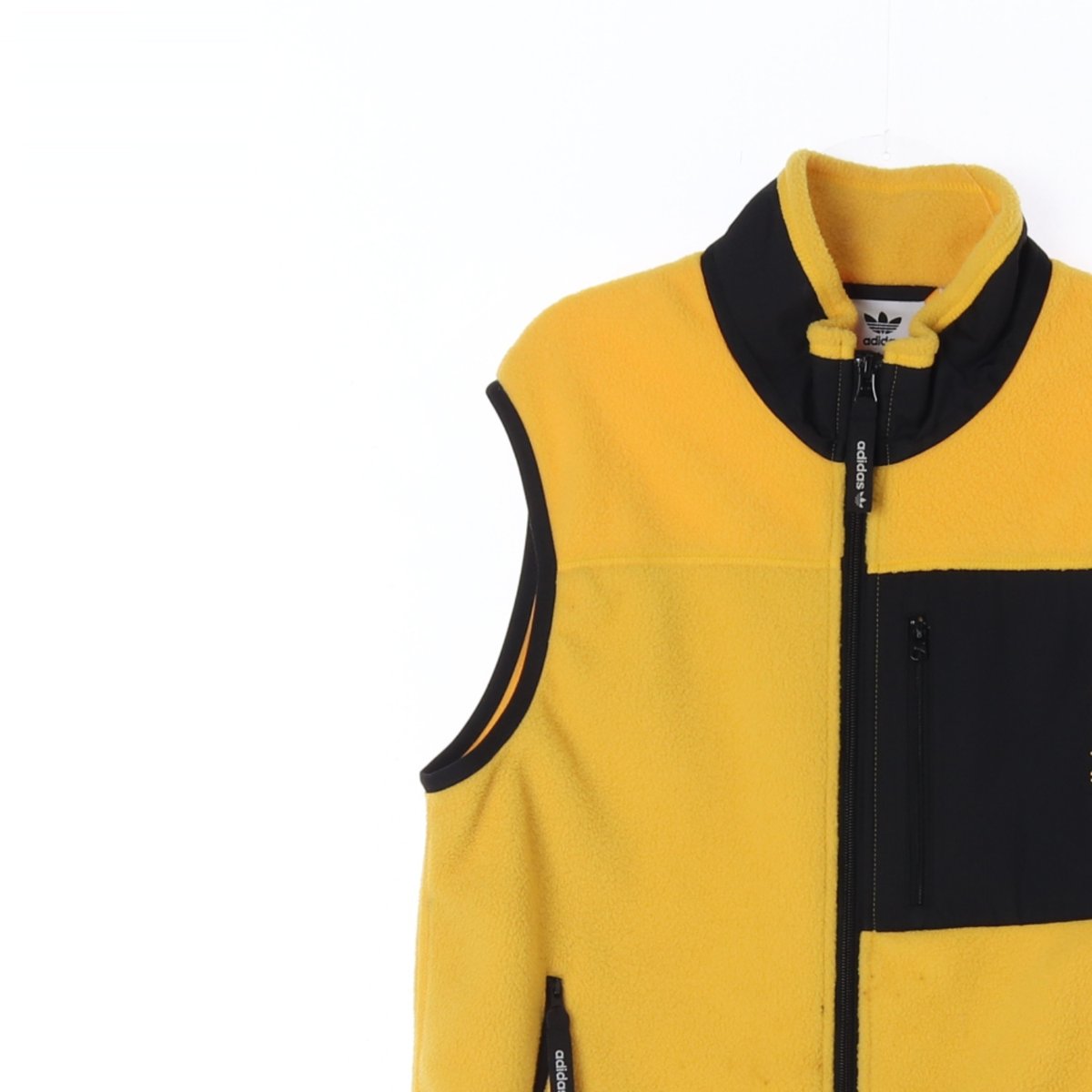 아디다스 옐로우 플리스 조끼 집업베스트 이미지 2