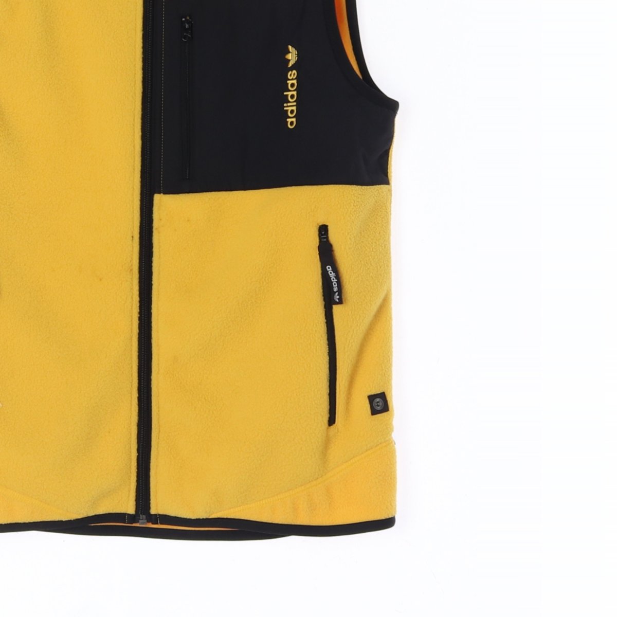 아디다스 옐로우 플리스 조끼 집업베스트 이미지 3
