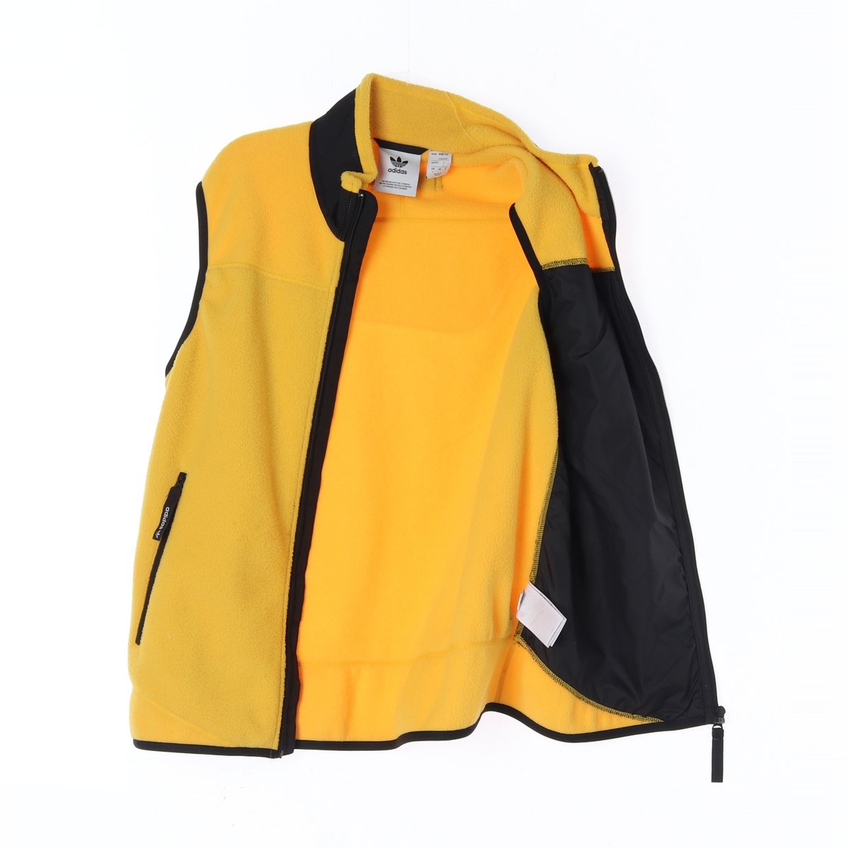 아디다스 옐로우 플리스 조끼 집업베스트 이미지 4
