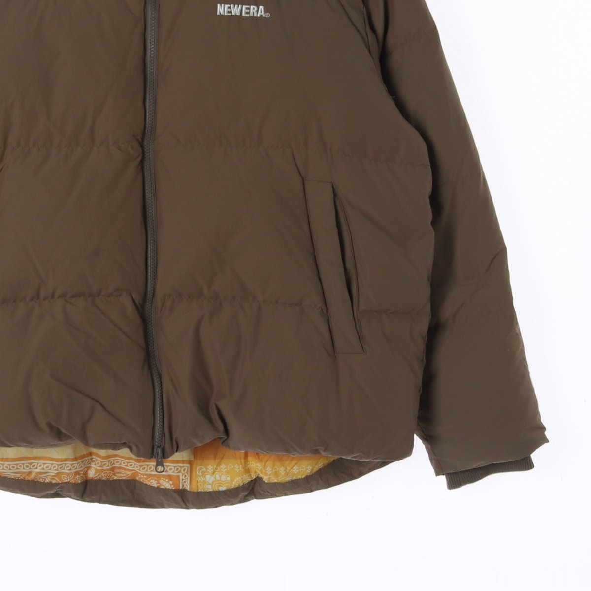 뉴에라 구스다운 브라운 숏패딩 다운재킷 이미지 3