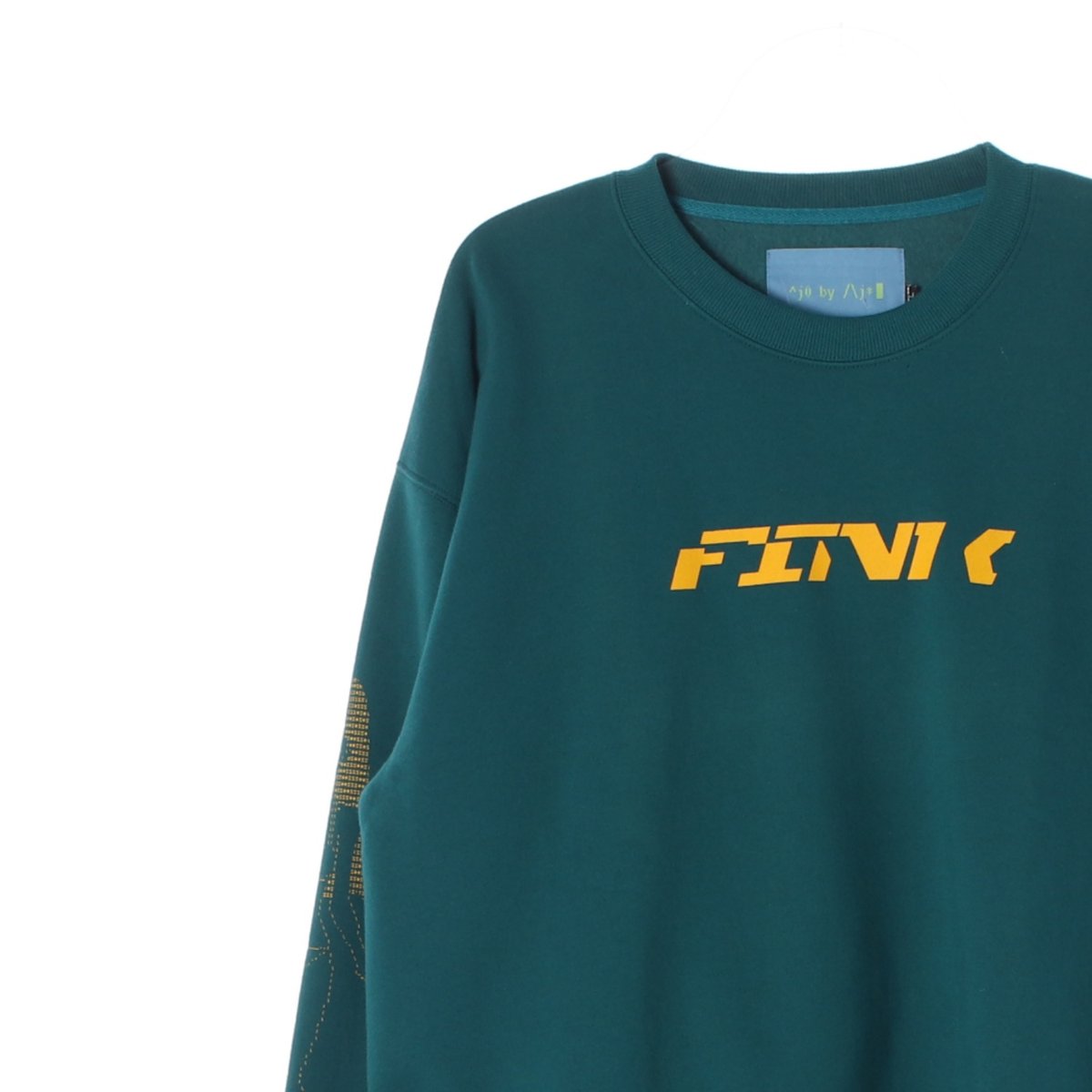 아조바이아조 청록 기모 맨투맨 스웨트셔츠 이미지 2