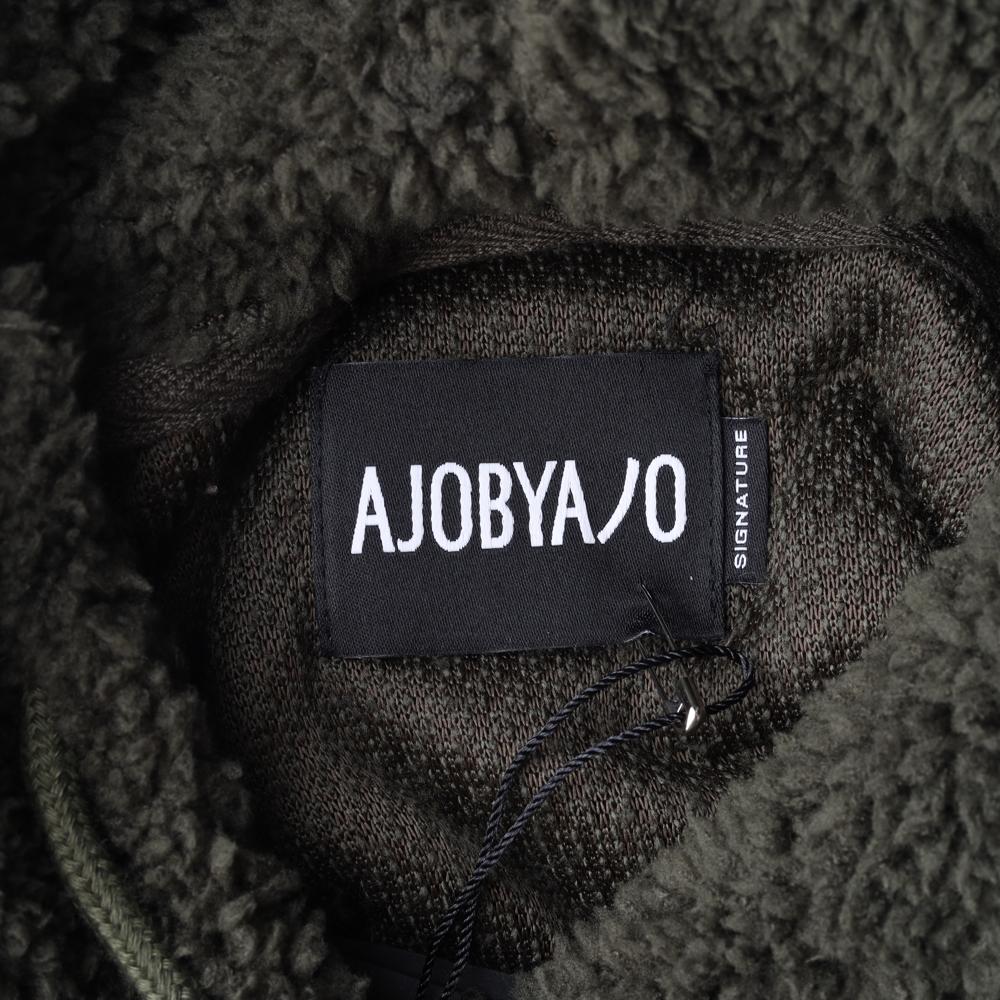 아조바이아조 배색 플리스 오버핏 후드 이미지 5