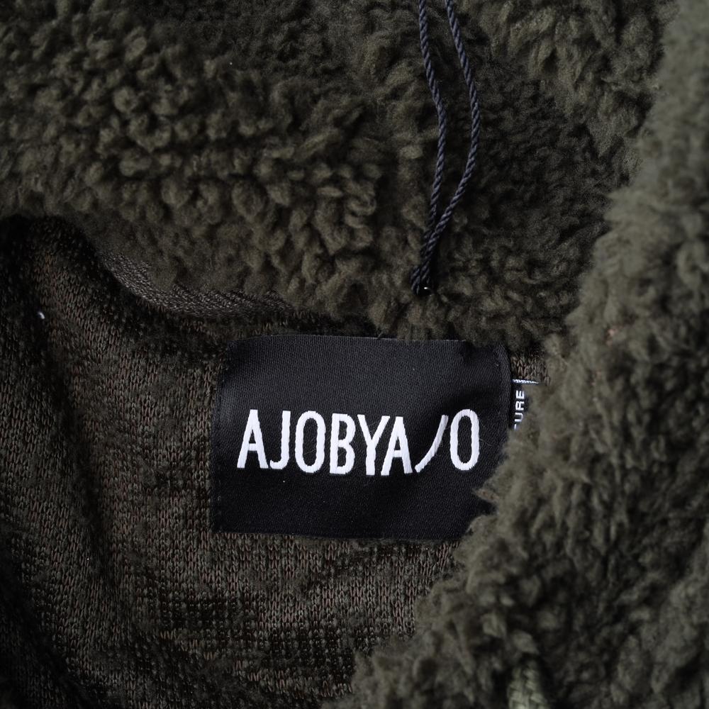 아조바이아조 다크배색 플리스 후드 티셔츠 이미지 5