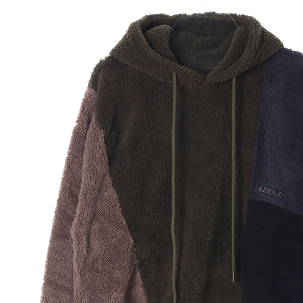 아조바이아조 후드 플리스 다크 배색 이미지 2