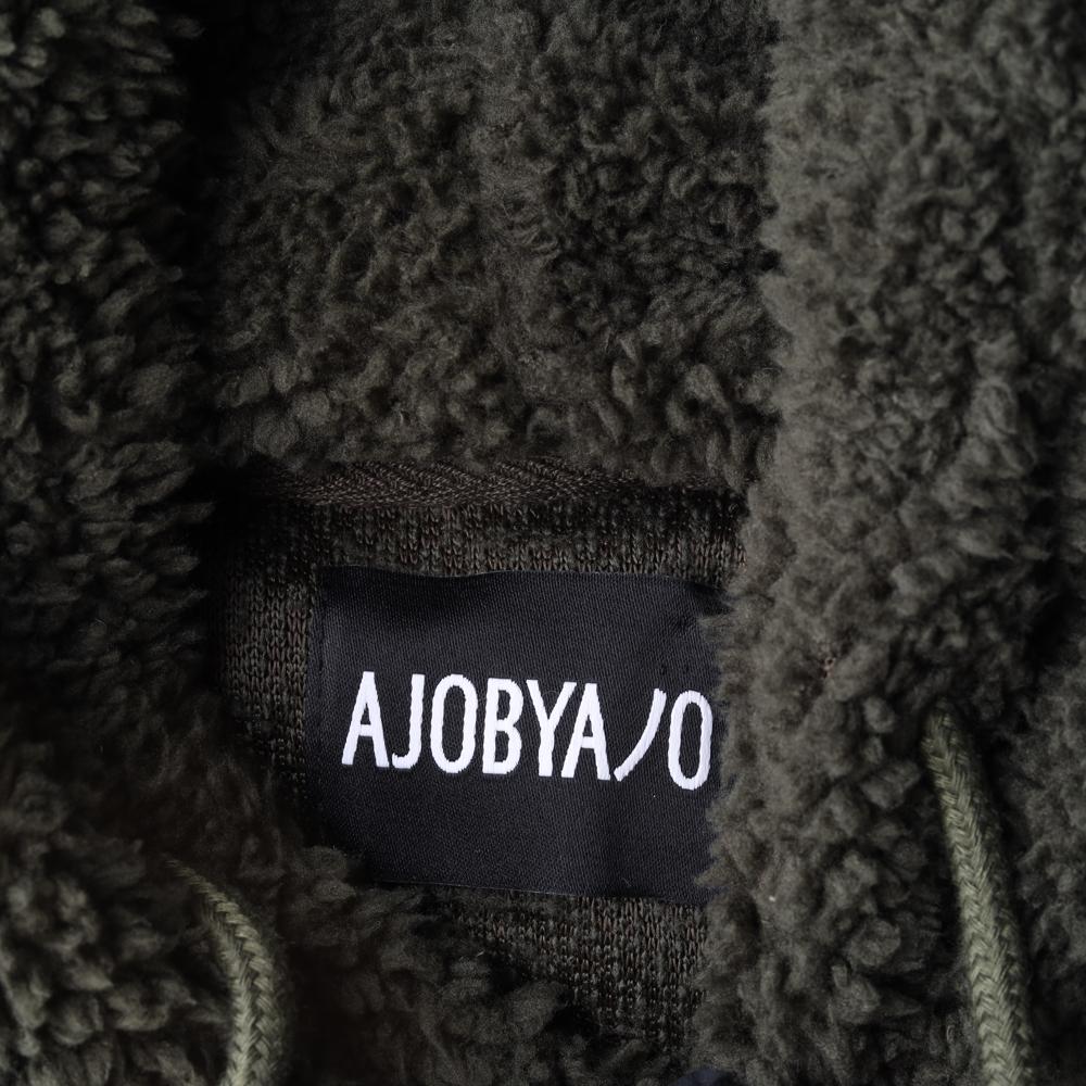 아조바이아조 후드 플리스 다크 배색 이미지 5