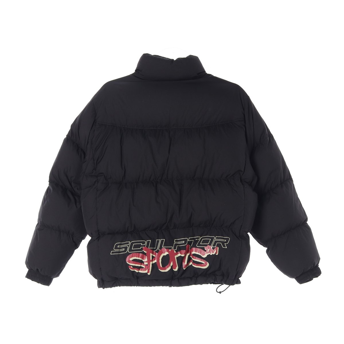 스컬프터 덕다운 블랙 숏 패딩 다운 재킷 이미지 5