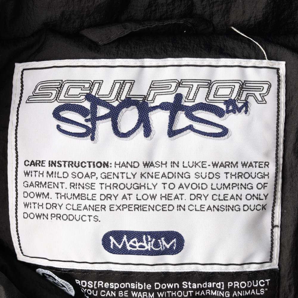 스컬프터 덕다운 블랙 숏 패딩 다운 재킷 이미지 6
