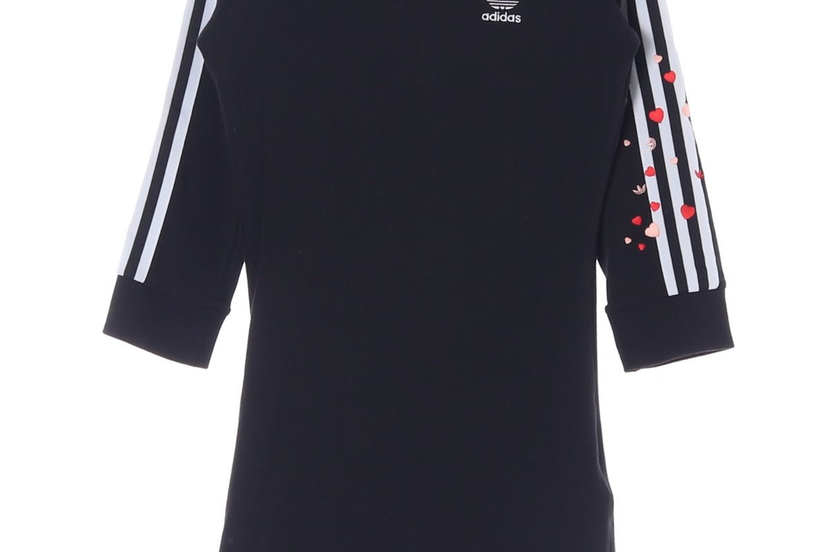 아디다스 하트 자수 슈퍼스타 삼선 트랙 원피스 이미지 3