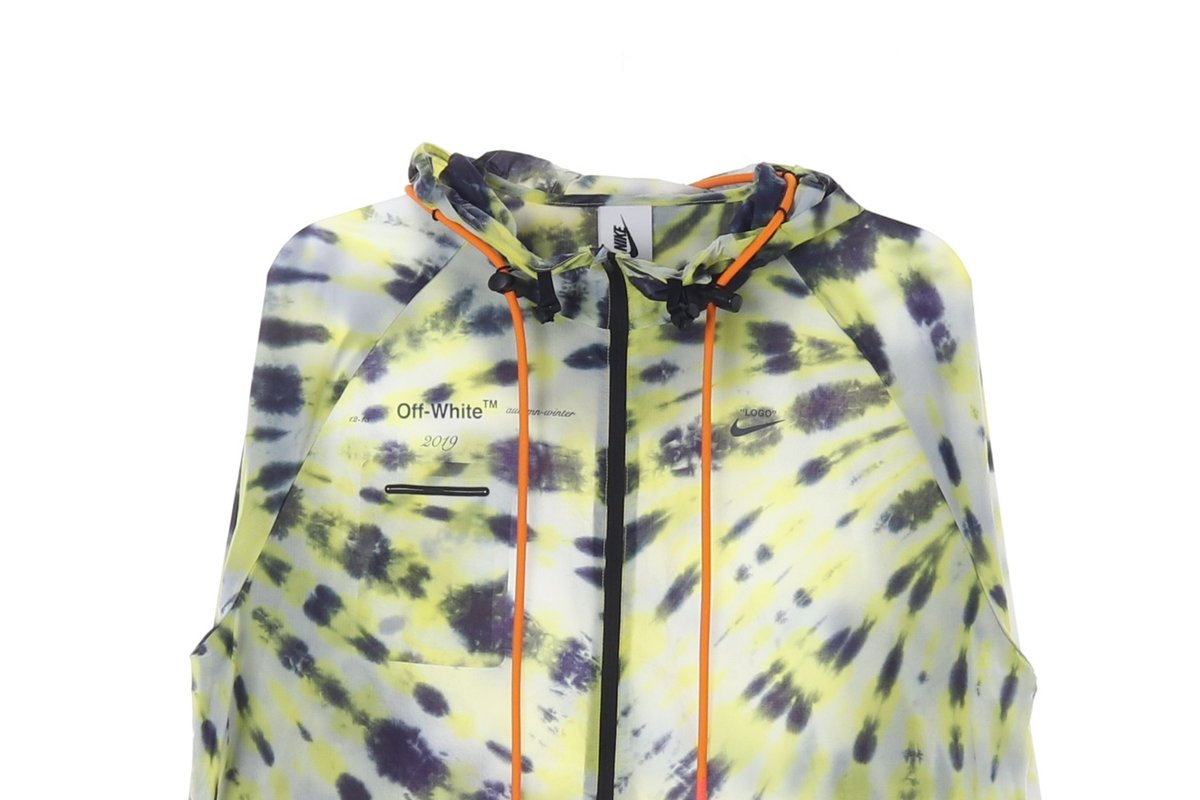 나이키X오프화이트 패턴 후드 집업 바람막이 재킷 이미지 2