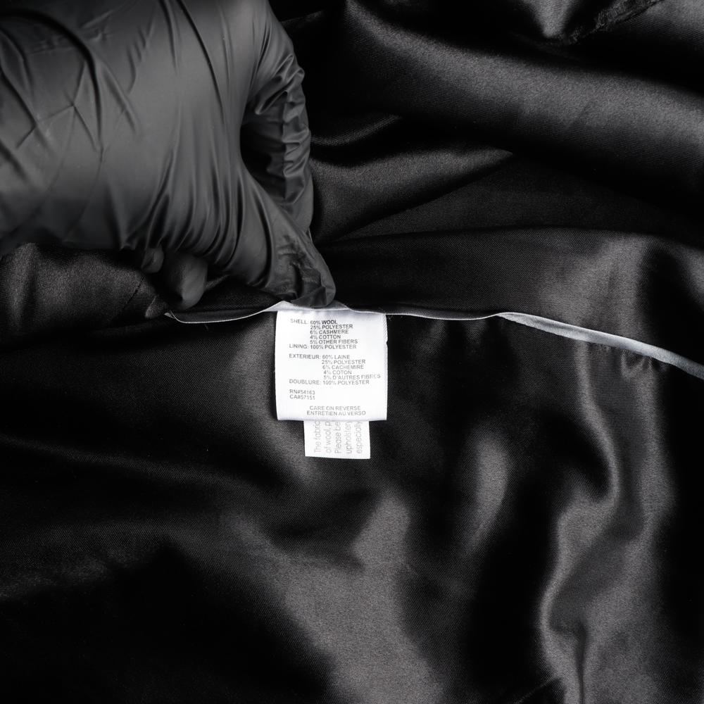 캘빈클라인 울캐시미어 블랙 로고 소매 싱글코트 이미지 7