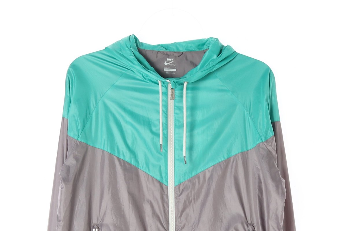 나이키 그레이 민트 바람막이 후드 집업 점퍼 재킷 이미지 2