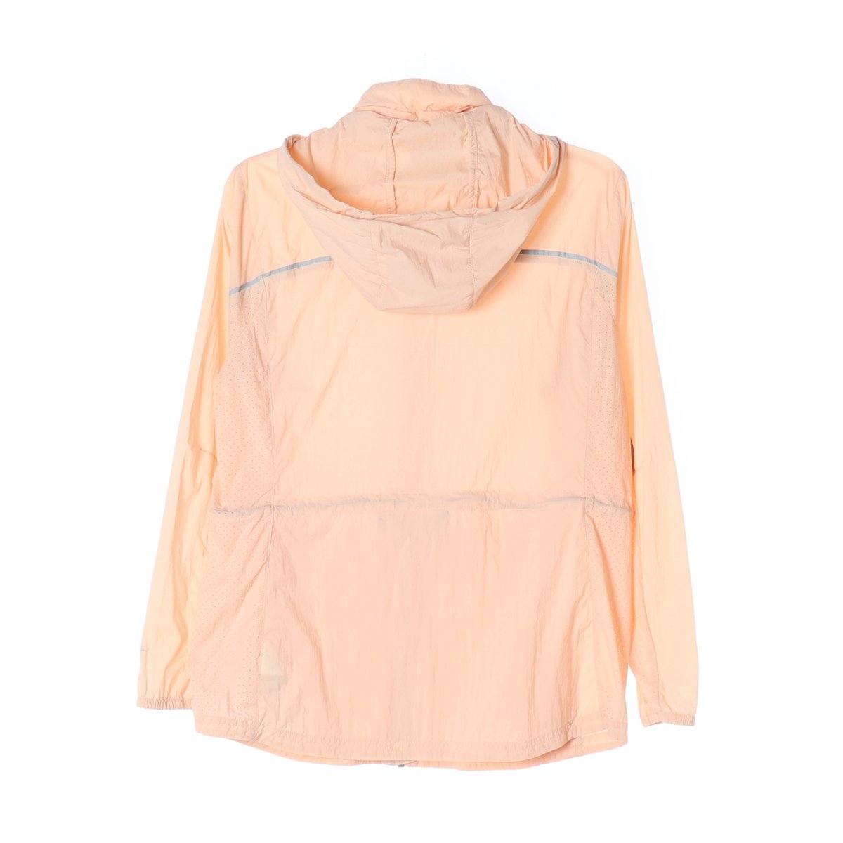 컬럼비아 코랄 살구 나일론 경량 바람막이 후드 집업 재킷 이미지 4