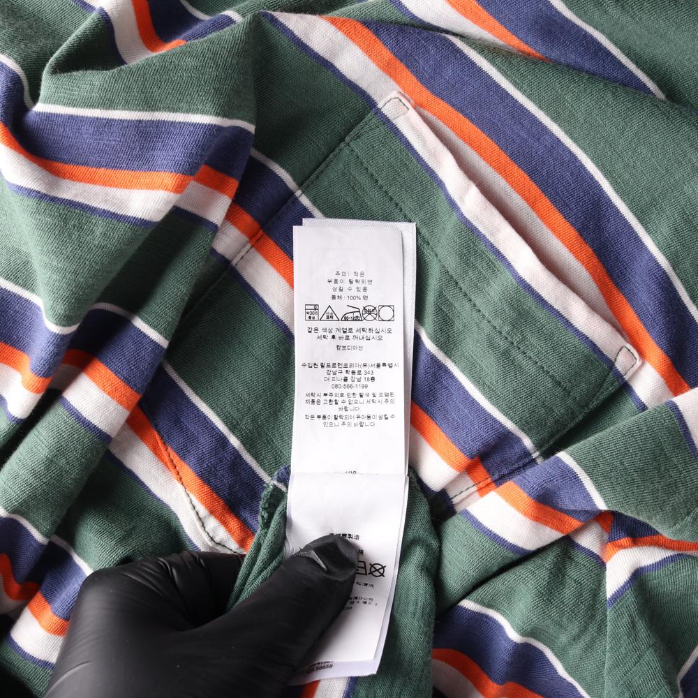 폴로 랄프 로렌 카키 스트라이프 포켓 반팔 티셔츠 이미지 6