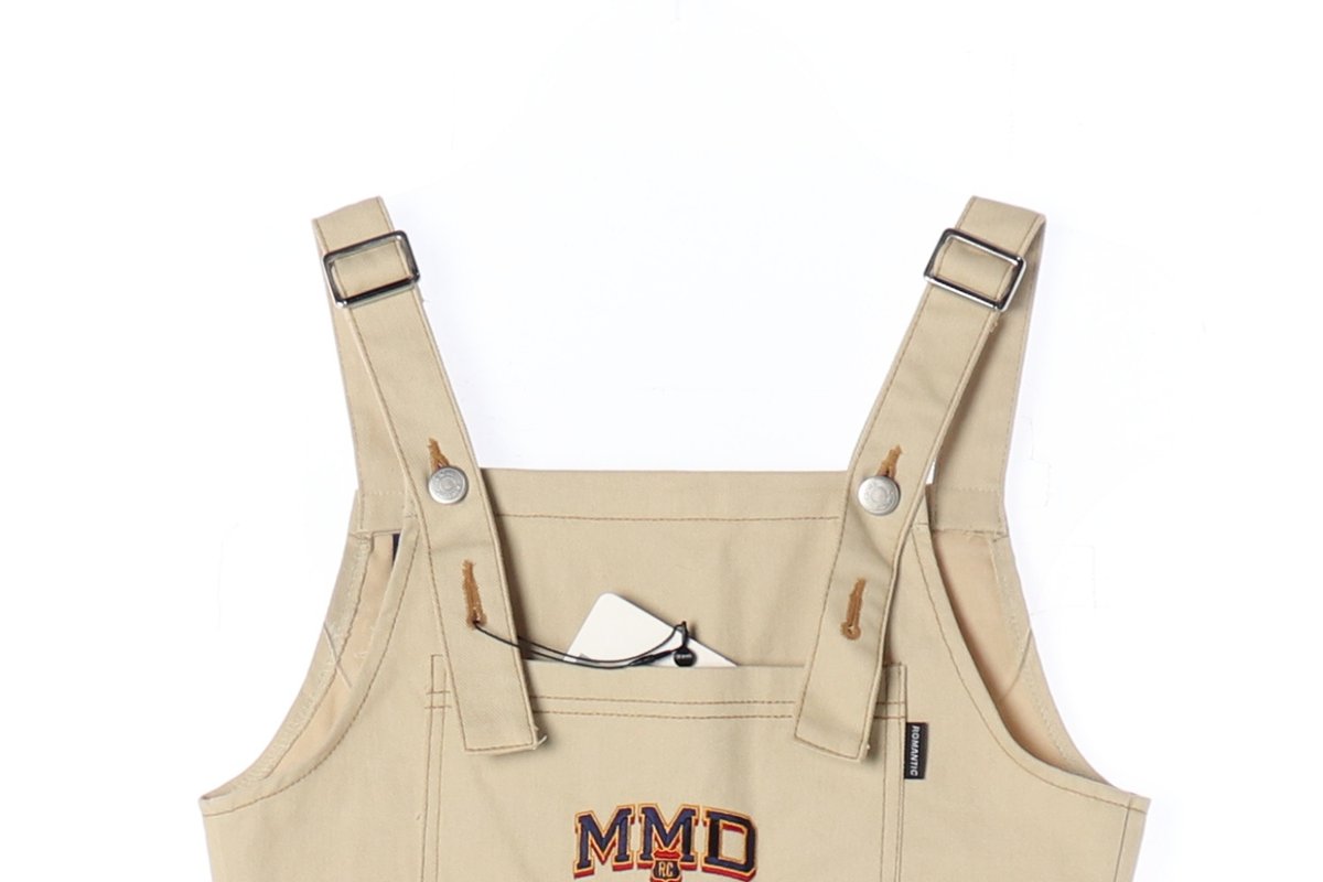 로맨틱 크라운 베이지 오버롤 크롭 뷔스티에 탑 이미지 2