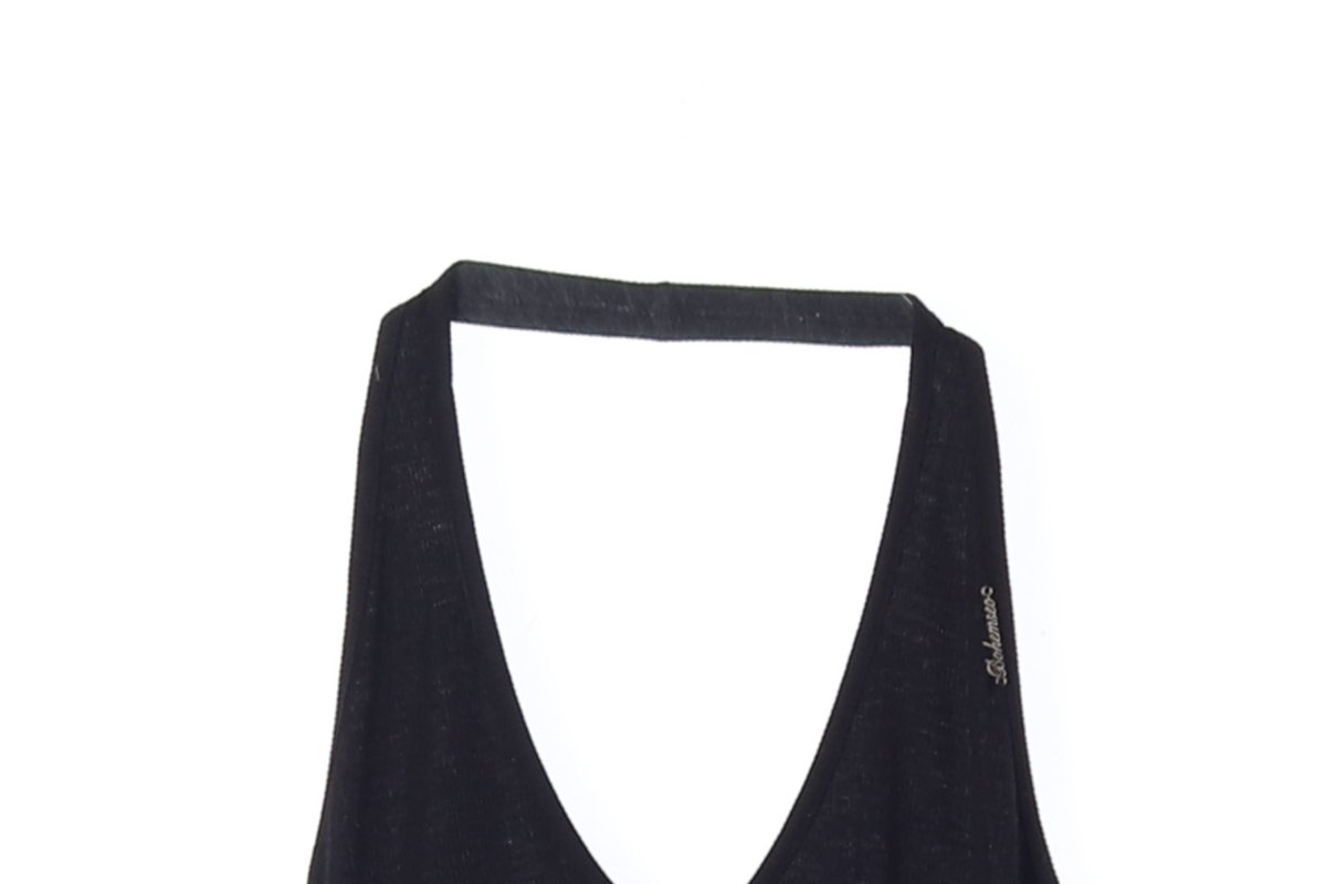 보헤미안서울 블랙 홀터넥 민소매 나시 원피스 셋업 이미지 3