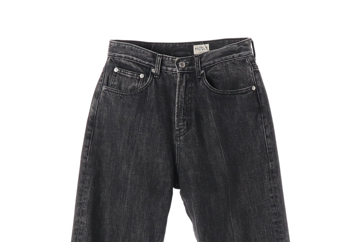 MOD9 모드나인 W28 다크그레이 레직기 데님 청바지 이미지 3