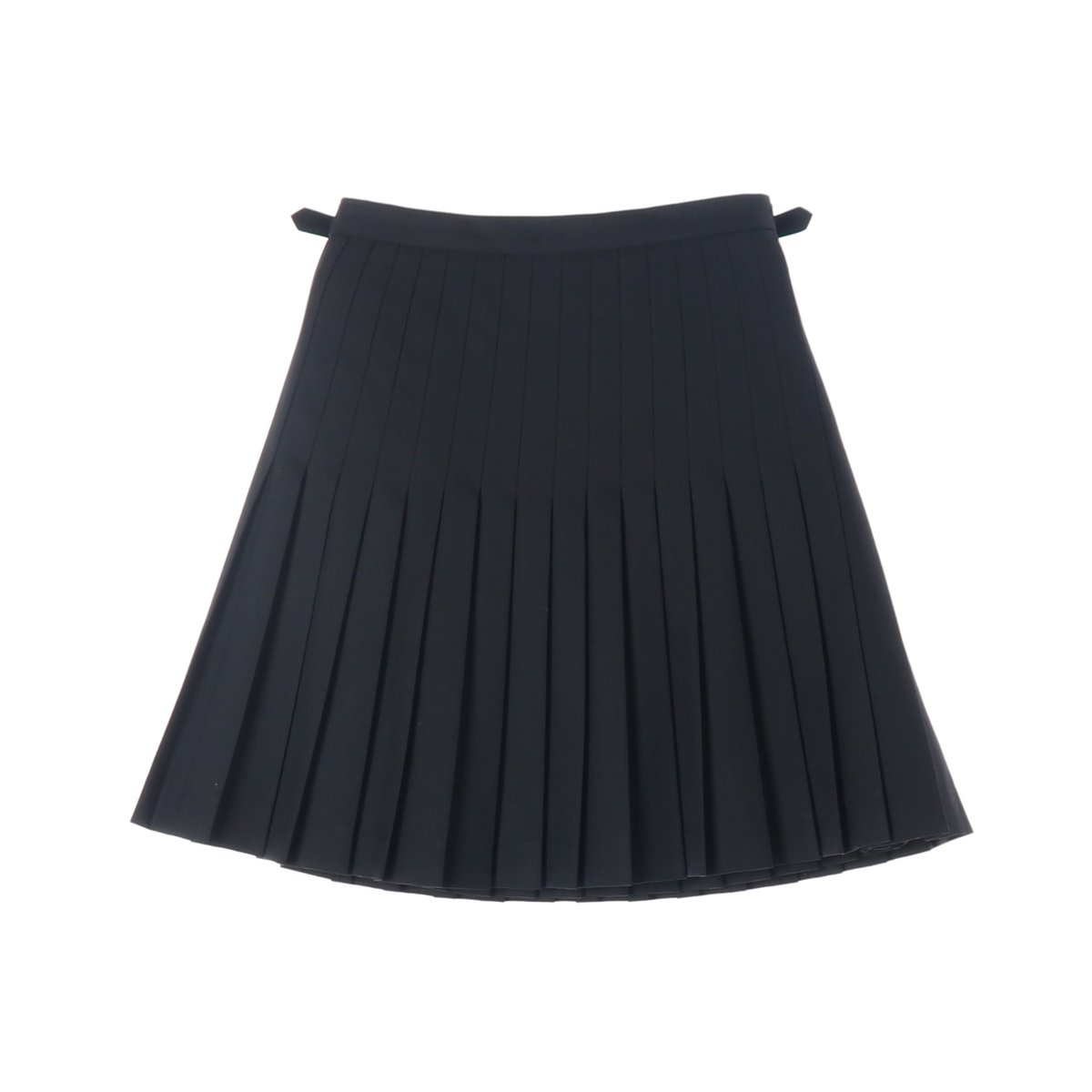 튜드먼트 블랙 울 미디 플리츠스커트 치마 M 이미지 2