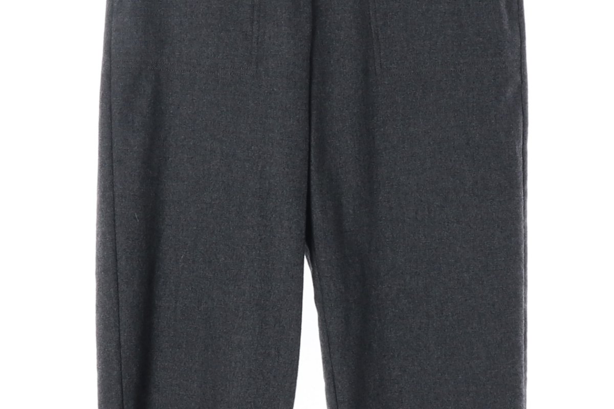 구호 플러스 울캐시미어100% 그레이 뒷밴딩 겨울 슬랙스 팬츠 바지  이미지 4