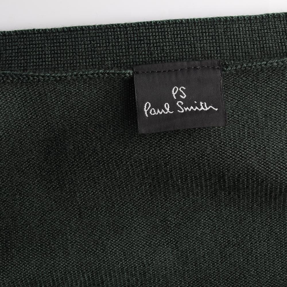 폴스미스 메리노울100 배색 브이넥 가디건 이미지 5