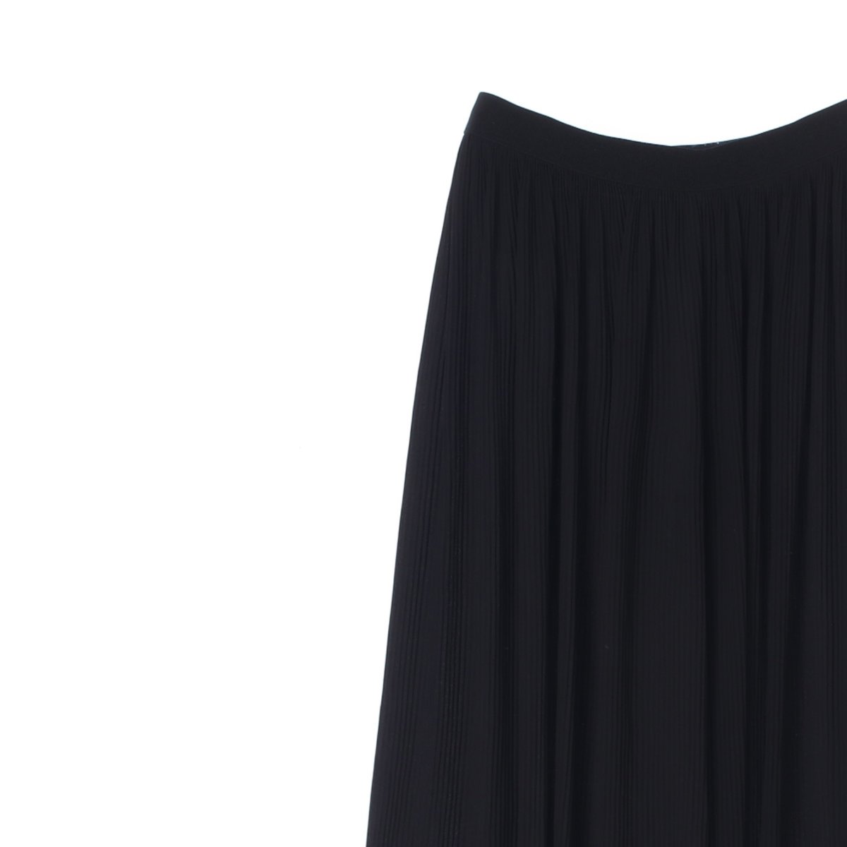 자라 블랙 밴딩 잔플리츠 롱 스커트 이미지 2