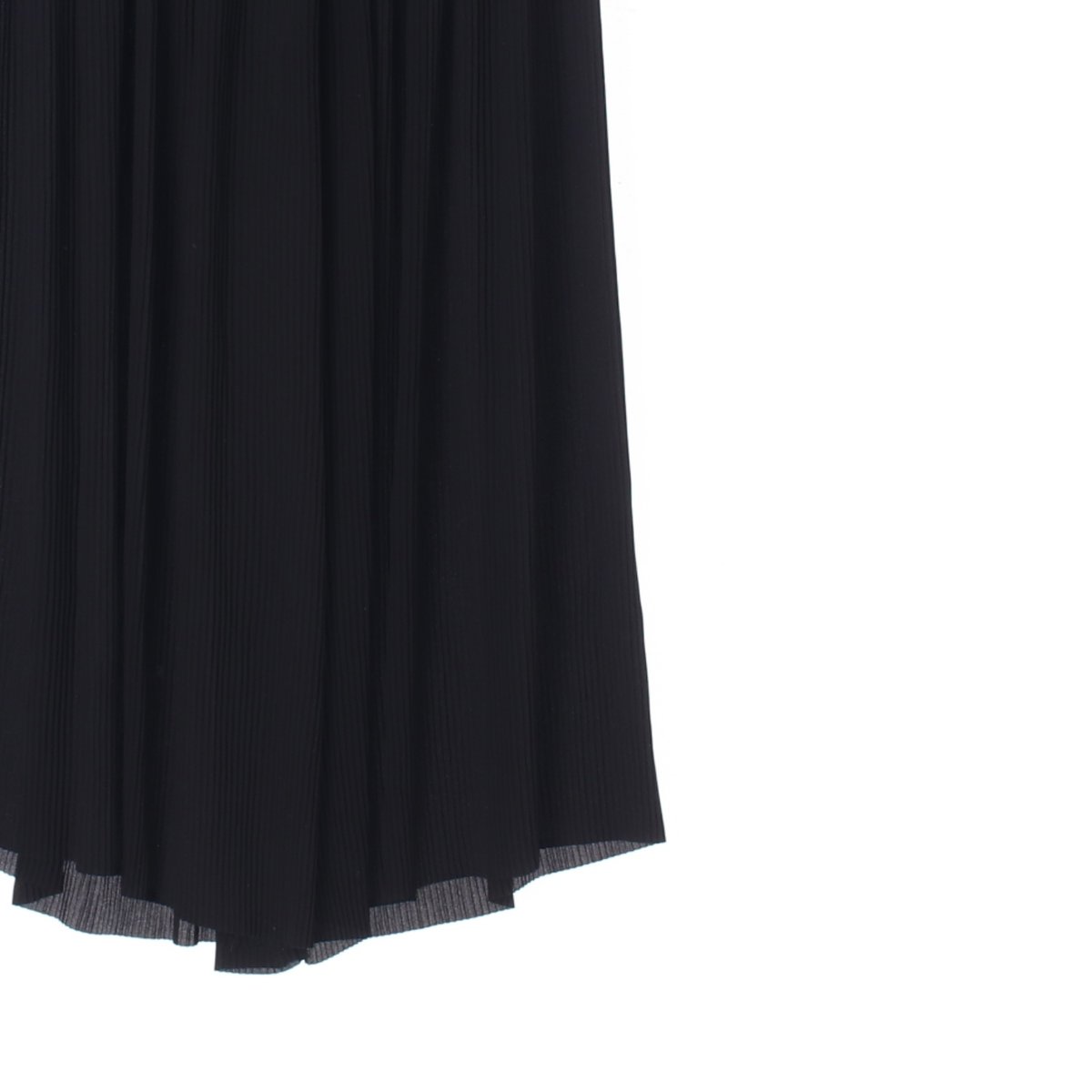 자라 블랙 밴딩 잔플리츠 롱 스커트 이미지 3