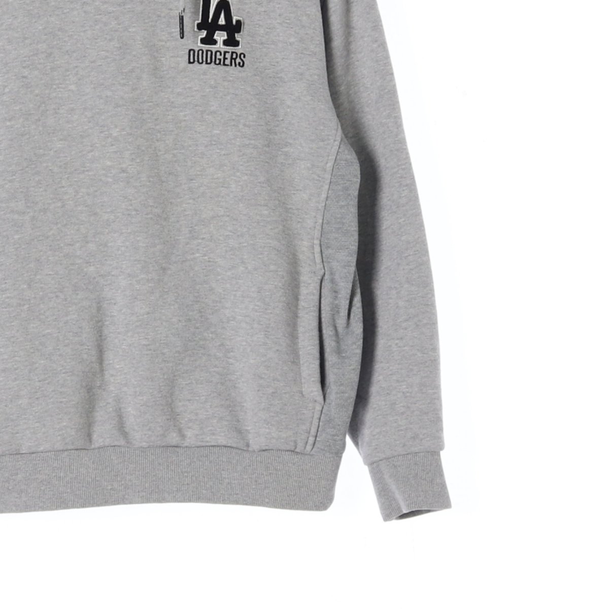 MLB엠엘비 그레이 기모 겨울 후드 티셔츠 이미지 3