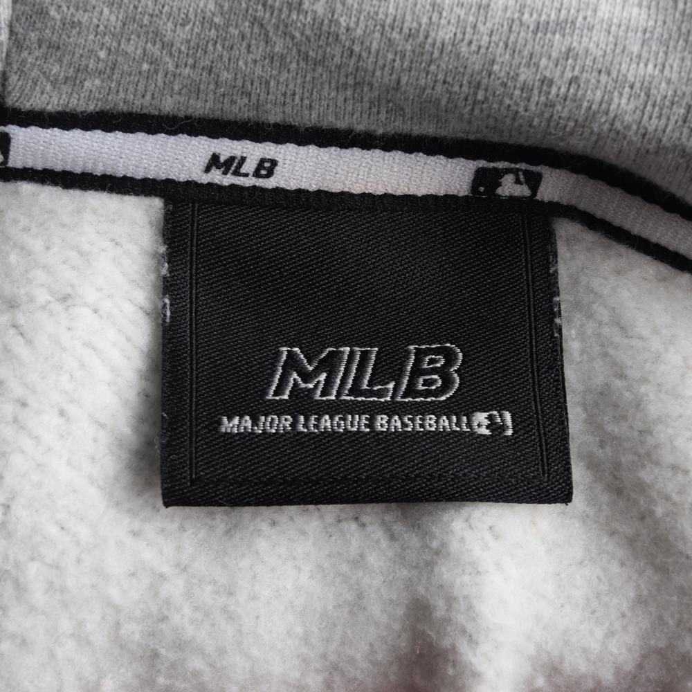 MLB엠엘비 그레이 기모 겨울 후드 티셔츠 이미지 5