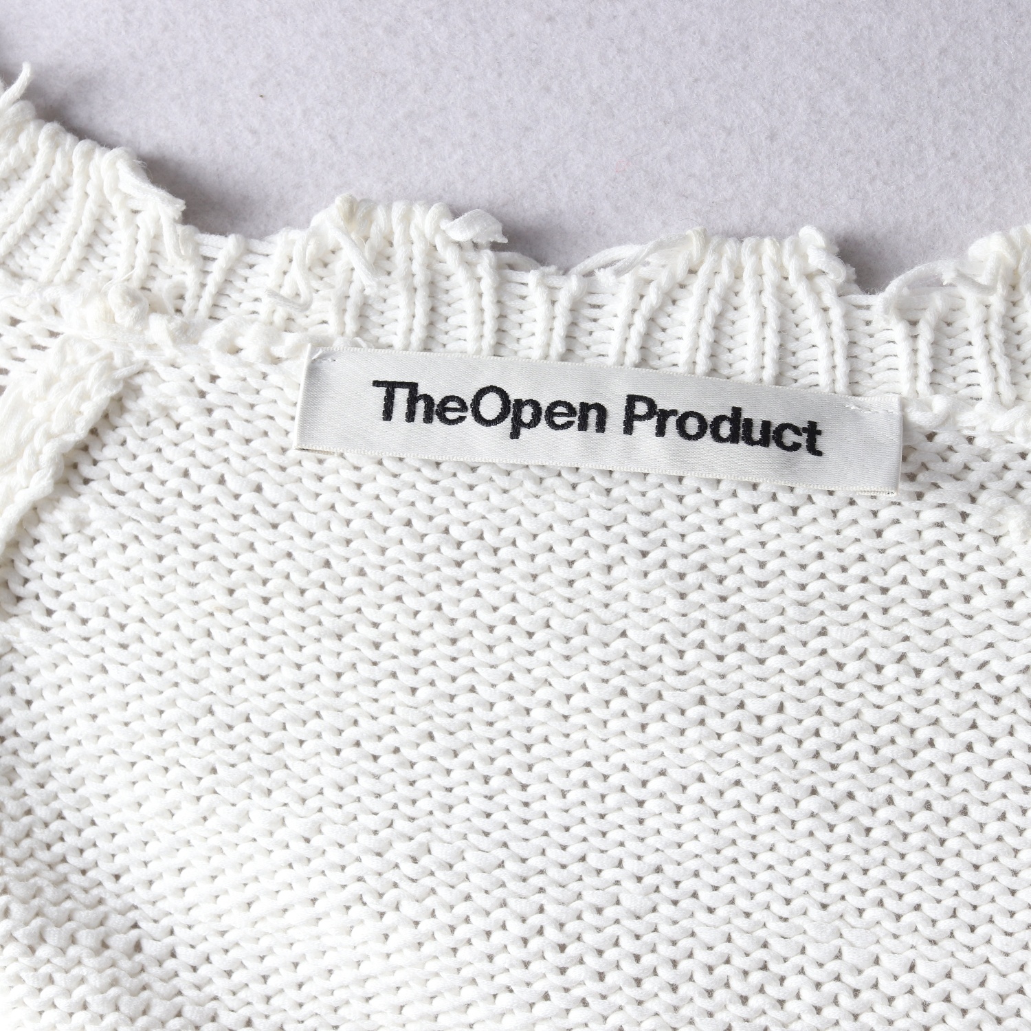 더 오픈 프로덕트 볼레로 니트 탑 니트 가디건 아이보리  이미지 3