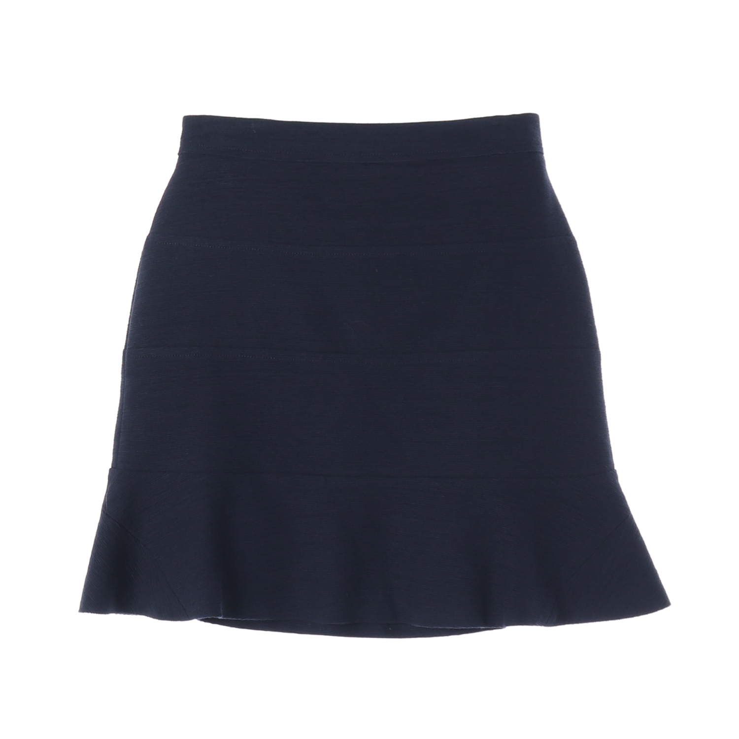 잇미샤 스트라이프 플레어 미니 스커트 치마 네이비 