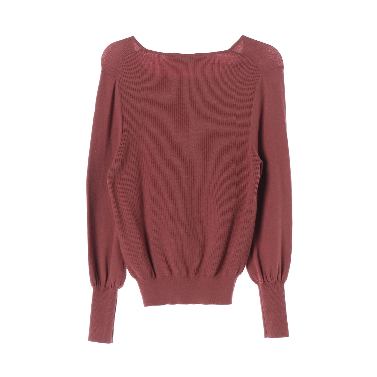 페이우 23FW 스퀘어넥 리브 니트 스웨터 이미지 2