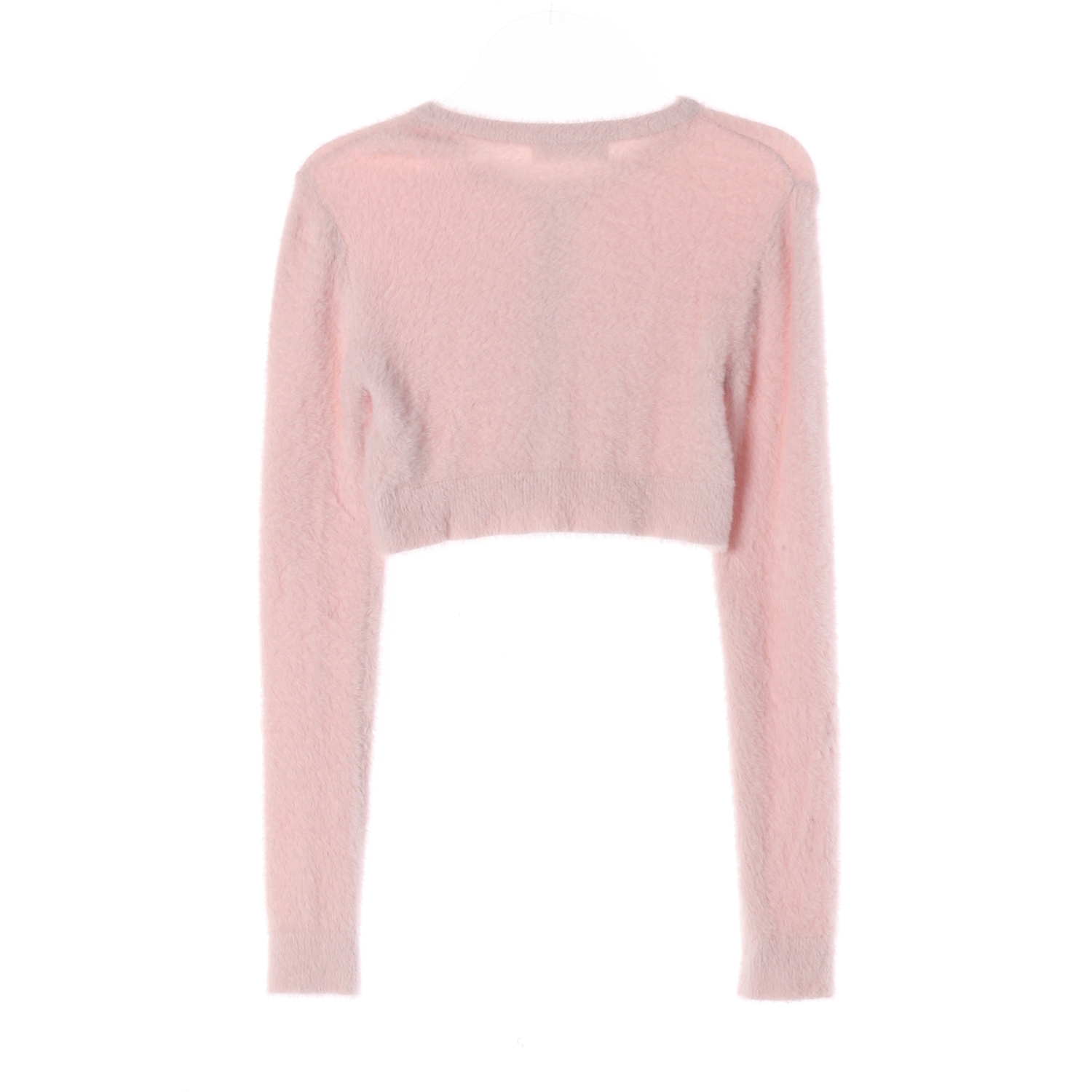 헤더먼트 크롭 니트 세레나 가디건 핑크 이미지 2