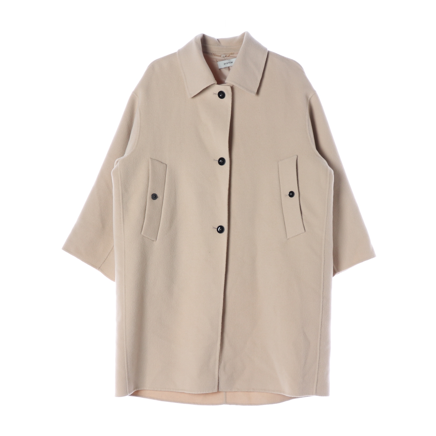 시스템 23FW 울 캐시미어 오버핏 코트