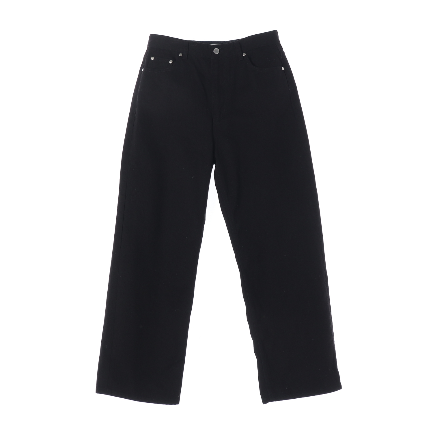 블루브릭 코튼 와이드핏 팬츠 블랙