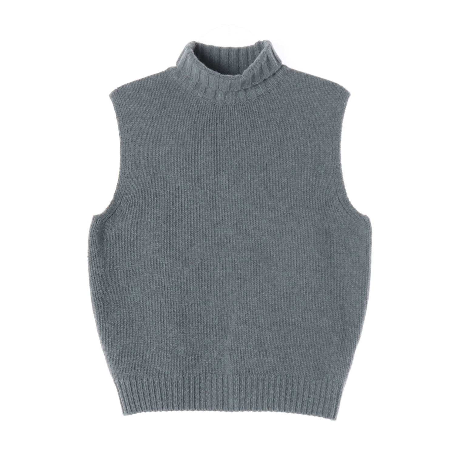 모이아 메리노 울 터틀넥 니트 베스트