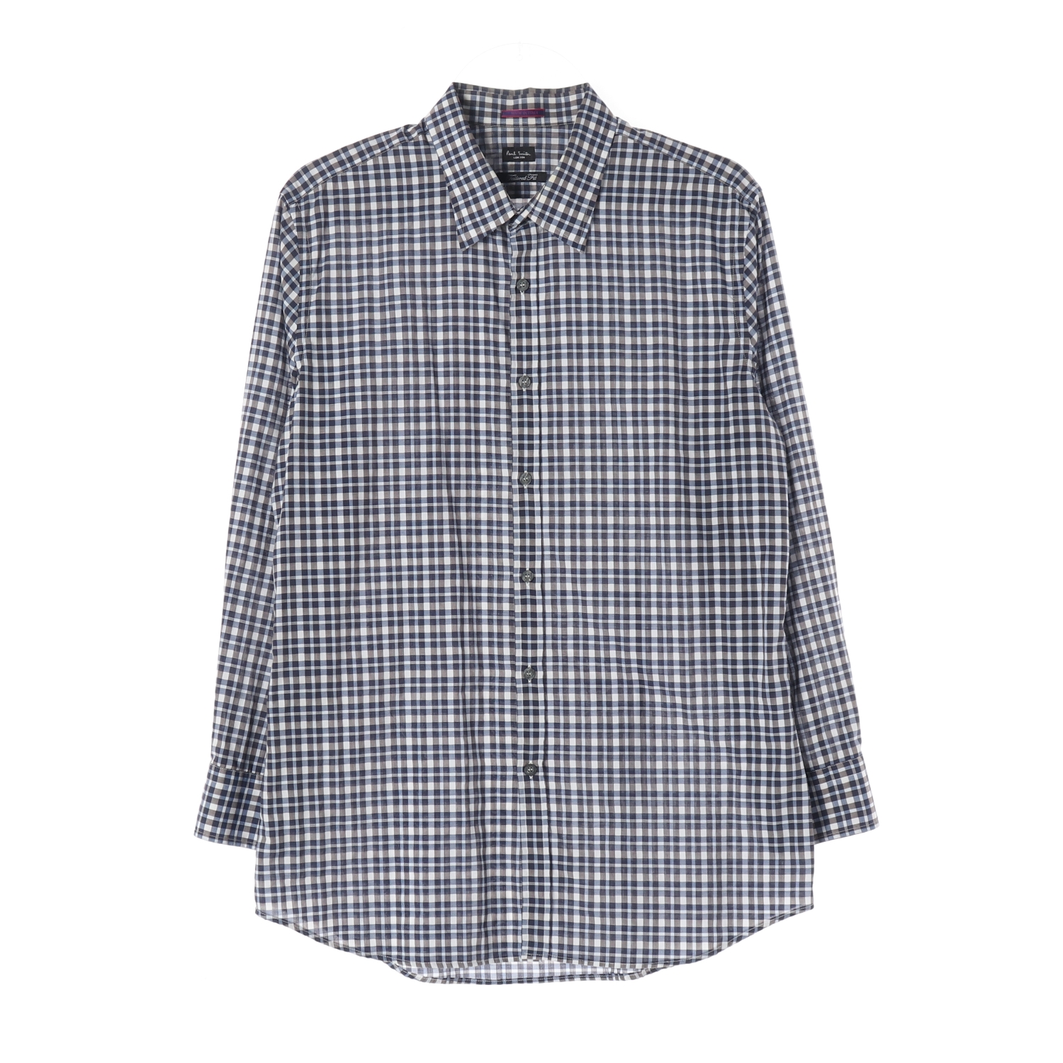 폴스미스 체크 패턴 테일러드 핏 셔츠
