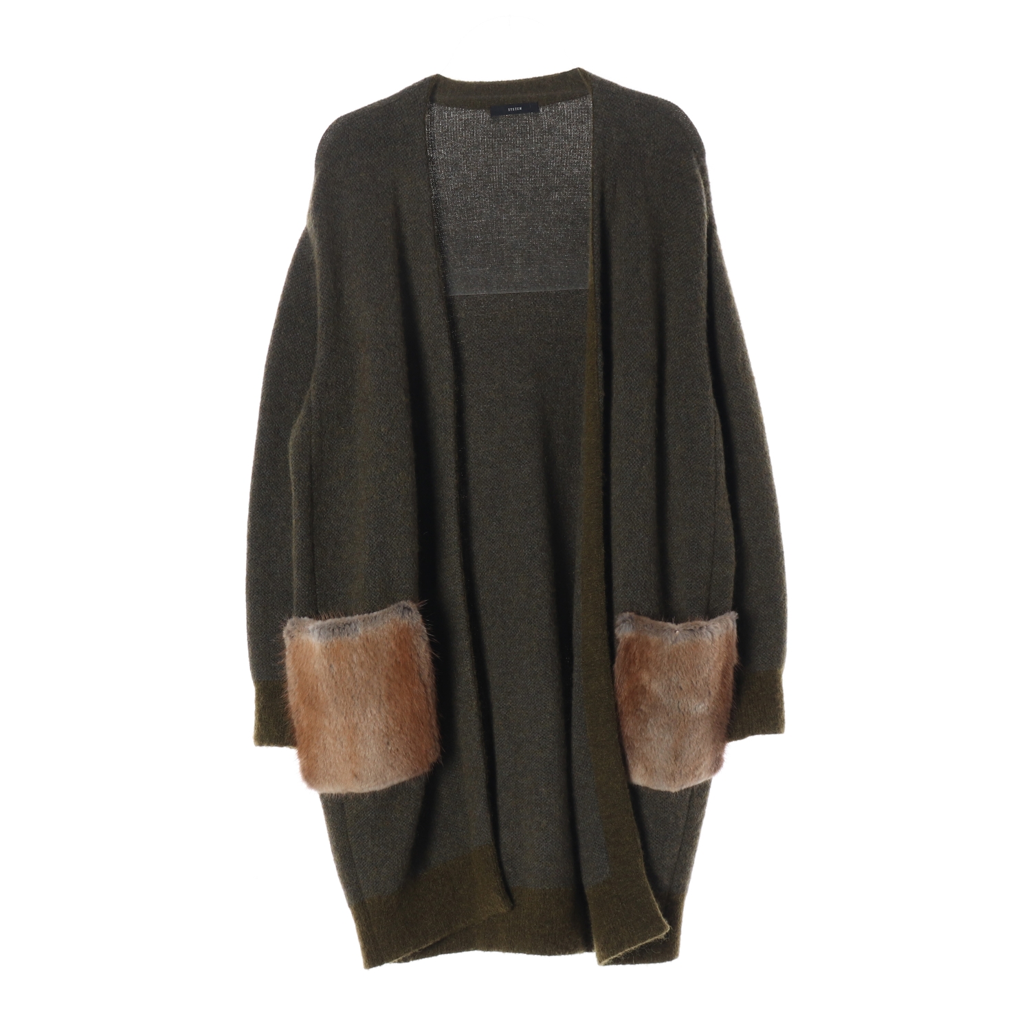 시스템 울 블렌드 오버핏 가디건